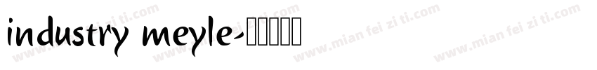 industry meyle字体转换